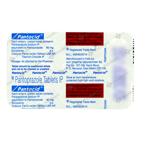 PANTOCID 40MG TABLET 15'S