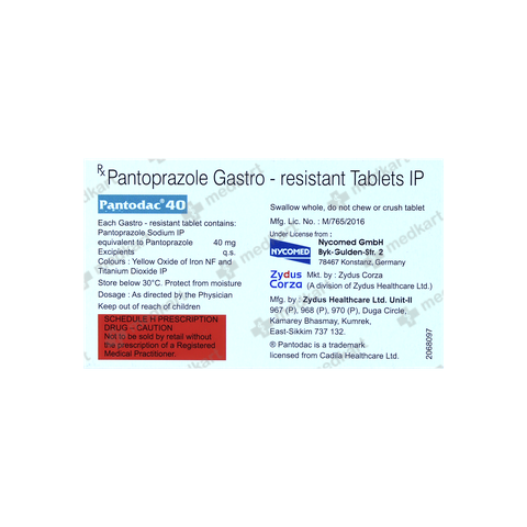 PANTODAC 40MG TABLET 15'S