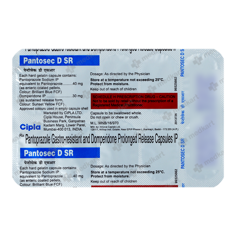 Buy PANTOSEC DSR Online at Medkart