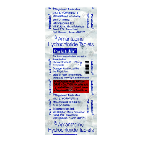 PARKITIDIN 100MG TABLET 10'S