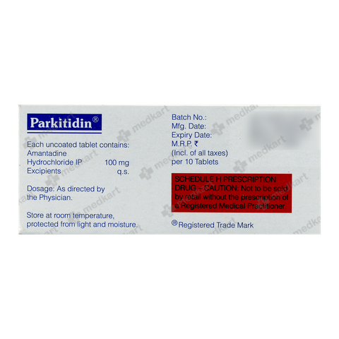 PARKITIDIN 100MG TABLET 10'S