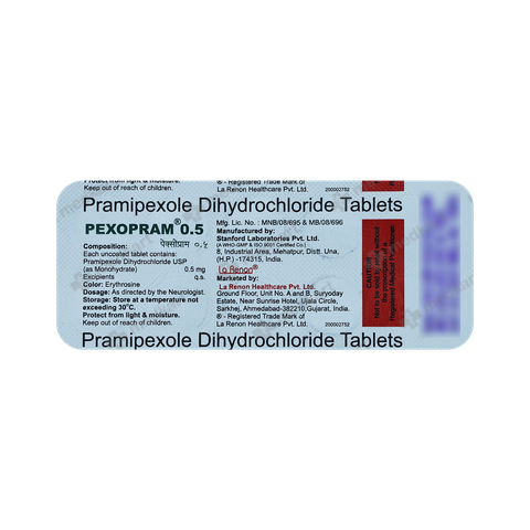 PREXOL 0.5MG TABLET 15'S, Price, Composition & Generic Alternatives ...