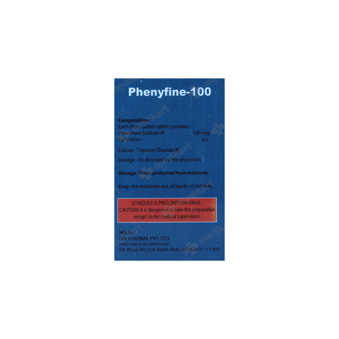 PHENYFINE 100MG TABLET 100'S