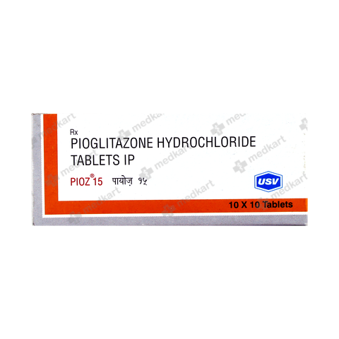 PIOZ 15MG TABLET 10'S