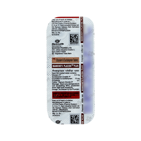 PLACIDA PLUS TABLET 10'S