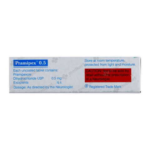 PRAMIPEX 0.5MG TABLET 10'S