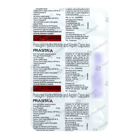 PRASITA A 10MG CAPSULE 10'S