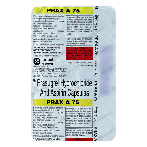 PRAX A 75MG TABLET 10'S