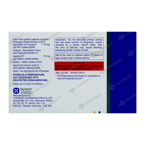 PRAX A 75MG TABLET 10'S