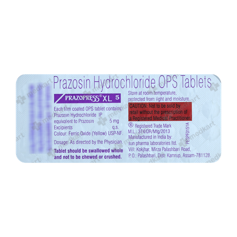 PRAZOPRESS XL 5MG TABLET 30'S