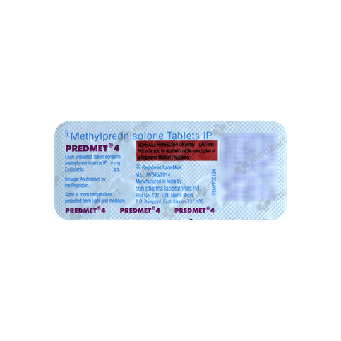 PREDMET 4MG TABLET 10'S