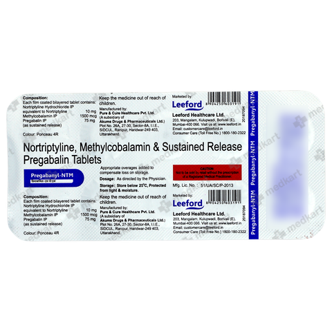 PREGABANYL NTM TABLET 10'S