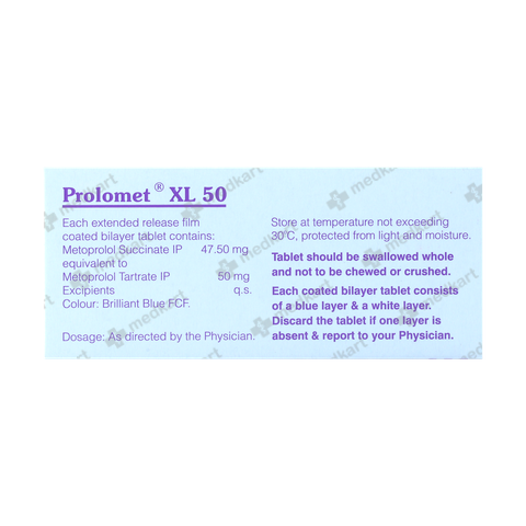 PROLOMET XL 50MG TABLET 10'S