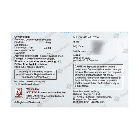 PROSTAGARD D 8  price