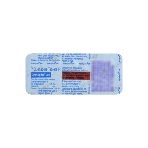 QUTIPIN 25MG TABLET 10'S