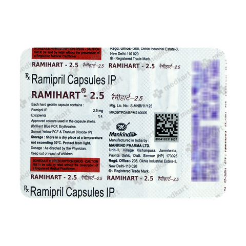 RAMIHART 2.5MG CAPSULE 7'S