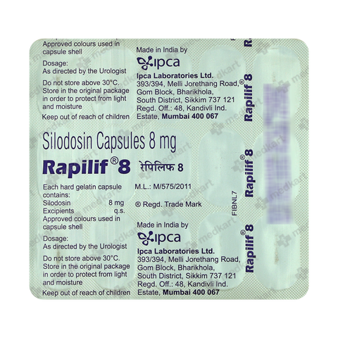 RAPILIF 8MG CAPSULE 15'S