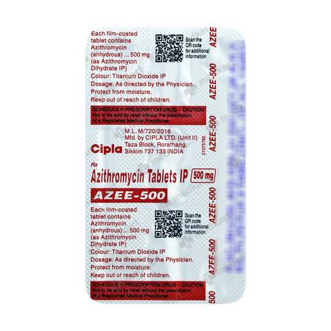 AZEE 500MG TABLET 3'S