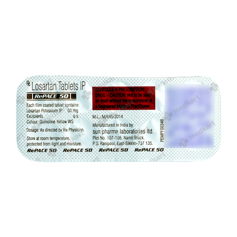 REPACE 50MG TABLET 10'S