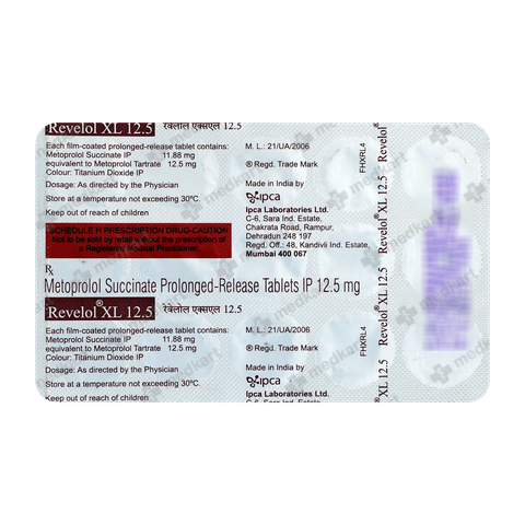 REVELOL XL 12.5MG TABLET 10'S