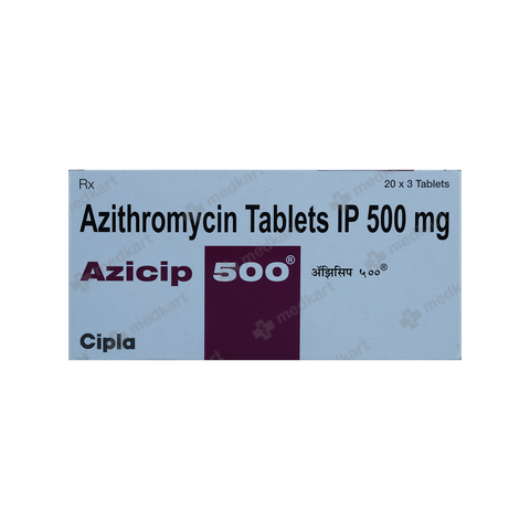 AZICIP 500MG TABLET 3'S