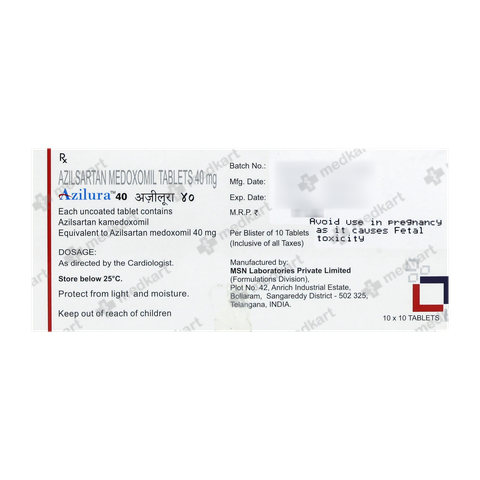 AZILURA 40MG TABLET 10'S