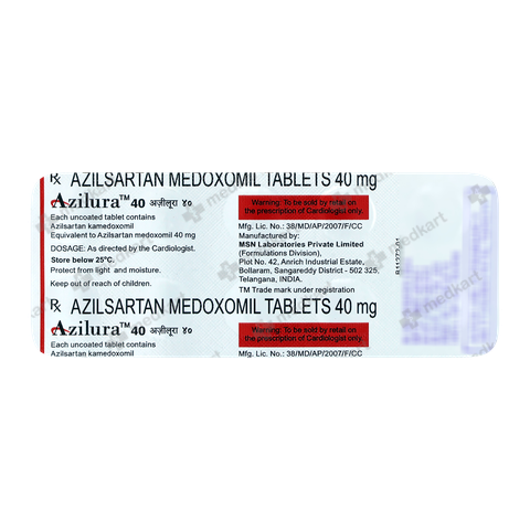 AZILURA 40MG TABLET 10'S