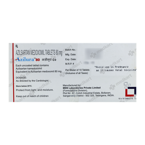 AZILURA 80MG TABLET 10'S