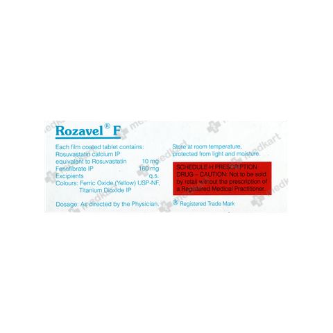 ROZAVEL F 10/160MG TABLET 10'S