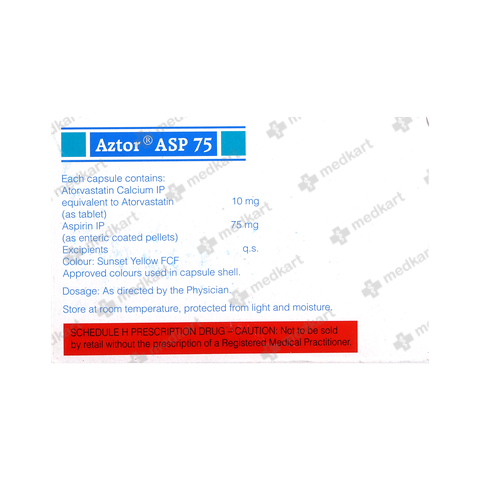 AZTOR ASP 75MG TABLET 10'S