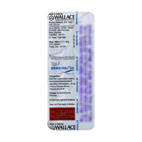 SENSIVAL 25MG TABLET 10'S