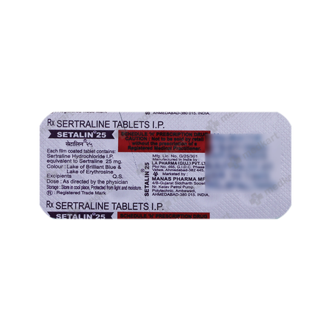 SETALIN 25MG TABLET 10'S