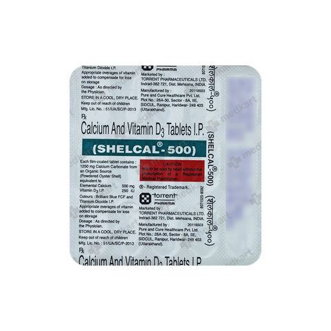 SHELCAL 500MG TAB 1X15