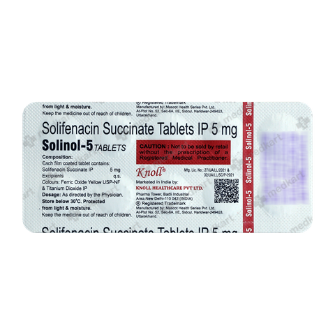 SOLINOL 5MG TABLET 10'S, Price, Composition & Generic Alternatives ...