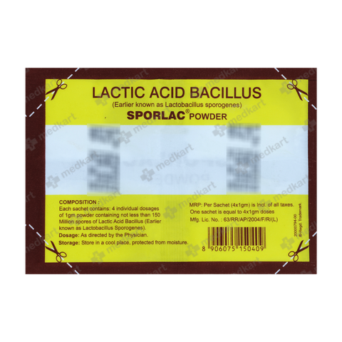 SPORLAC SACHET 4 GM