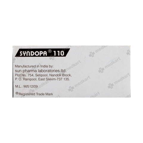 SYNDOPA 110MG TABLET 10'S