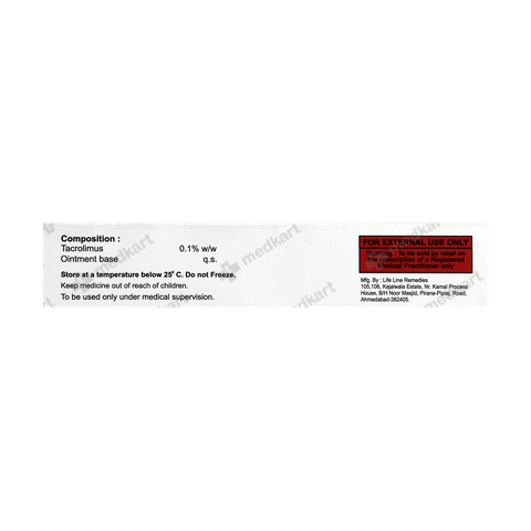 Order TACROX 0.1 CREAM online at Medkart