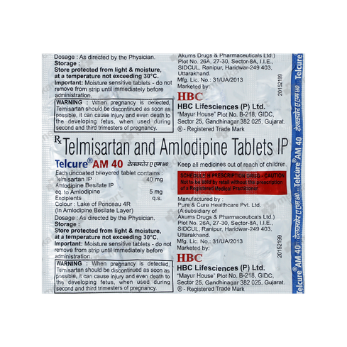 TELCURE AM 40MG TABLET 10'S