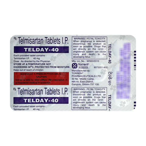 TELDAY 40MG TABLET 15'S