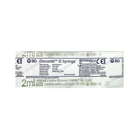 BD 2 ML SYRINGE WITH NEEDLE
