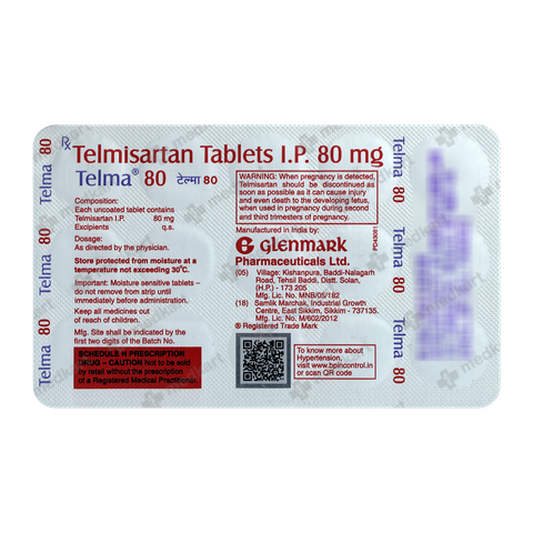 TELMA 80MG TABLET 15'S