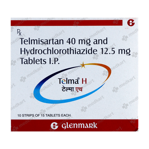 TELMA H 40MG TABLET 15'S, Price, Composition & Generic Alternatives ...