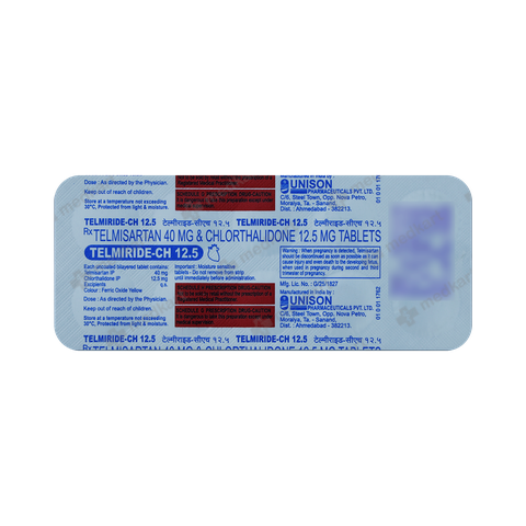 Order TELMIRIDE CH 12.5 online at Medkart