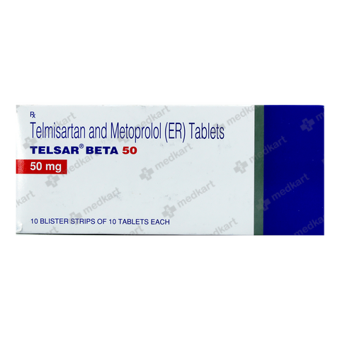 TELSAR BETA 50MG TABLET 10'S