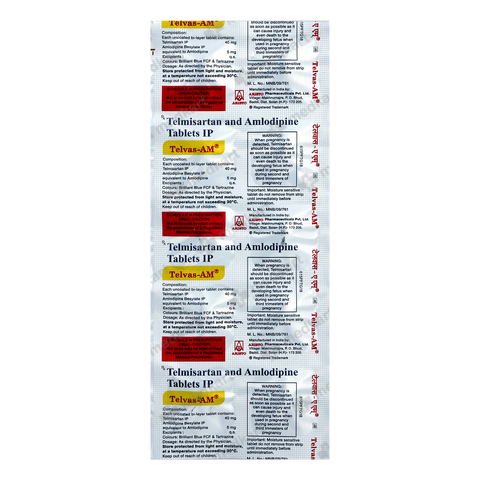 TELVAS AM 40MG TABLET 10'S