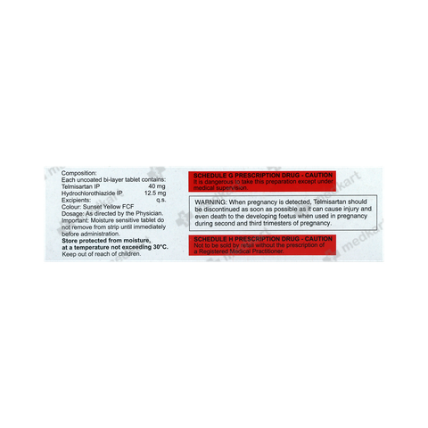 TELVAS H 40MG TABLET 10'S, Price, Composition & Generic Alternatives ...
