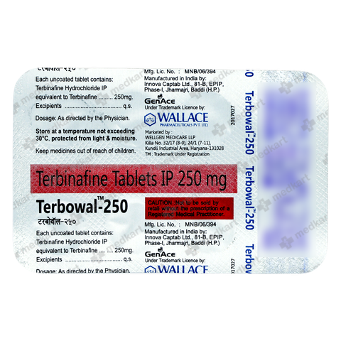 TERBOWAL 250MG TABLET 7'S