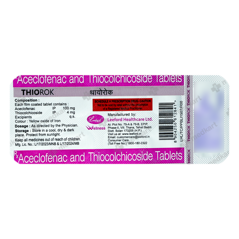 THIOROK TABLET 10'S Generic Substitute|Medkart