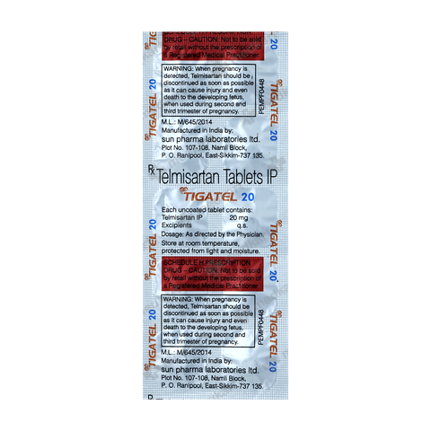 TIGATEL 20MG TABLET 10'S