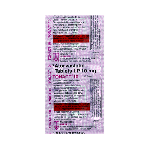 TONACT 10MG TABLET 15'S